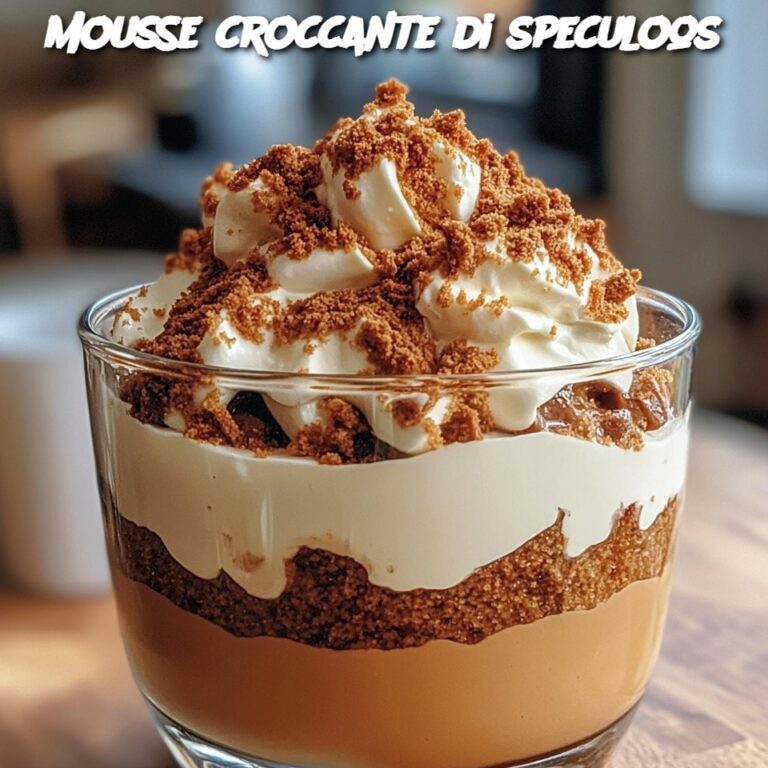 Mousse croccante di speculoos