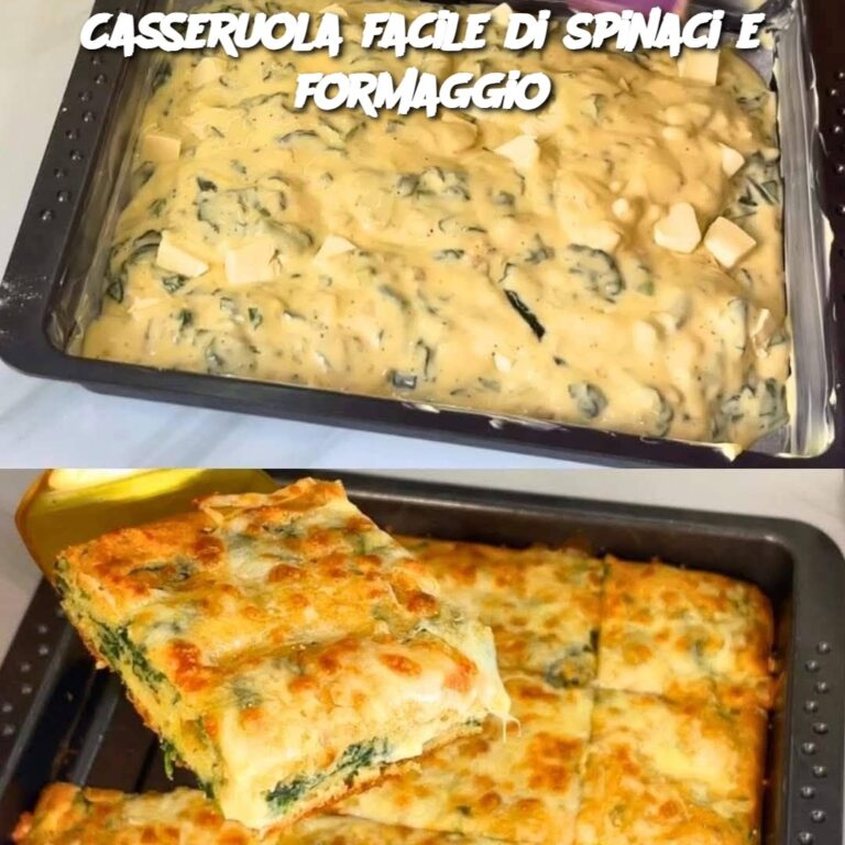 Casseruola facile di spinaci e formaggio