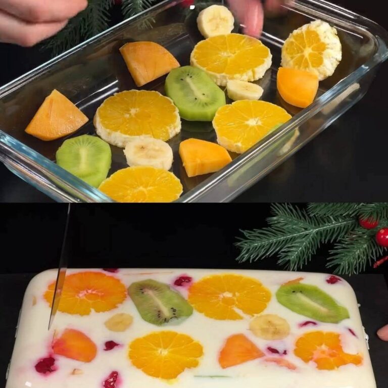 Solo latte e frutta! Dessert delizioso e sano, senza gelatina e senza cottura, pronto in 5 minuti