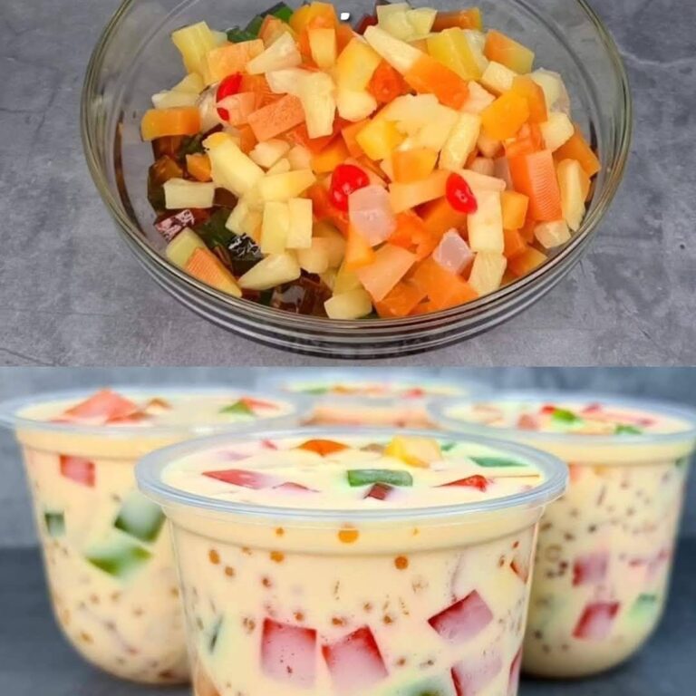 Bevanda alla gelatina di tapioca alla frutta