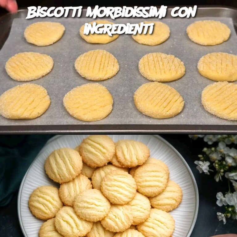 Biscotti morbidissimi con 3 ingredienti