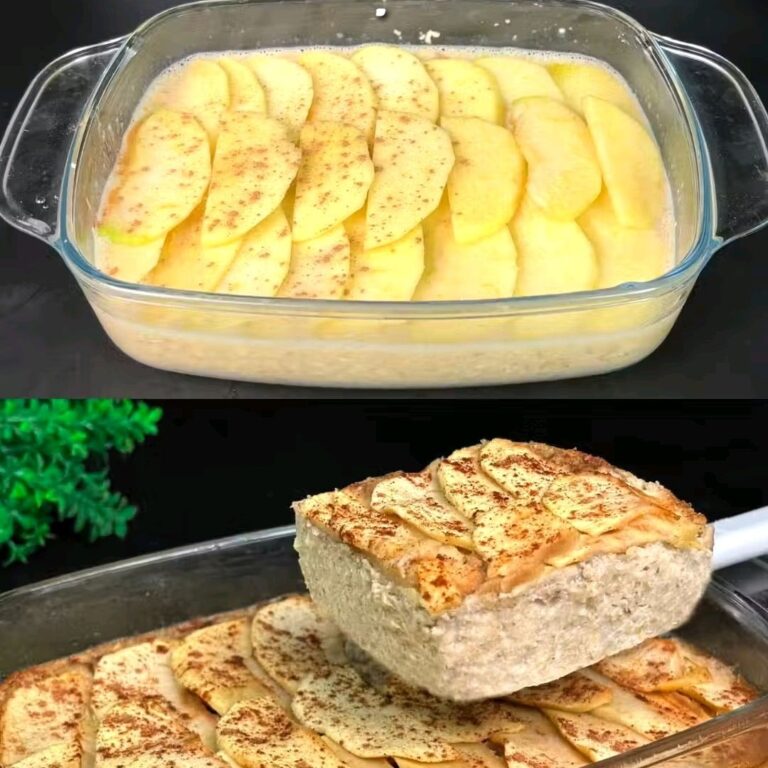 Deliziosi fiocchi d’avena al forno con mela e cannella! La mia colazione preferita