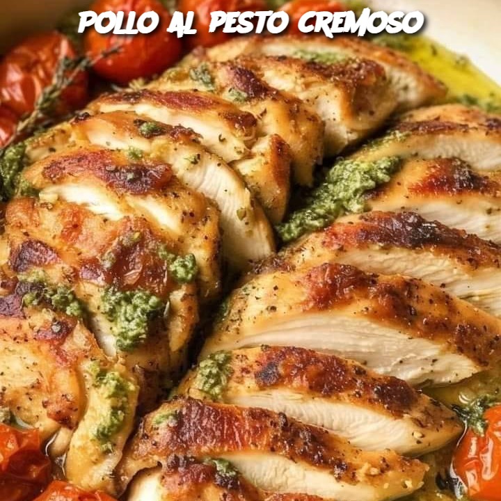 Pollo al pesto cremoso