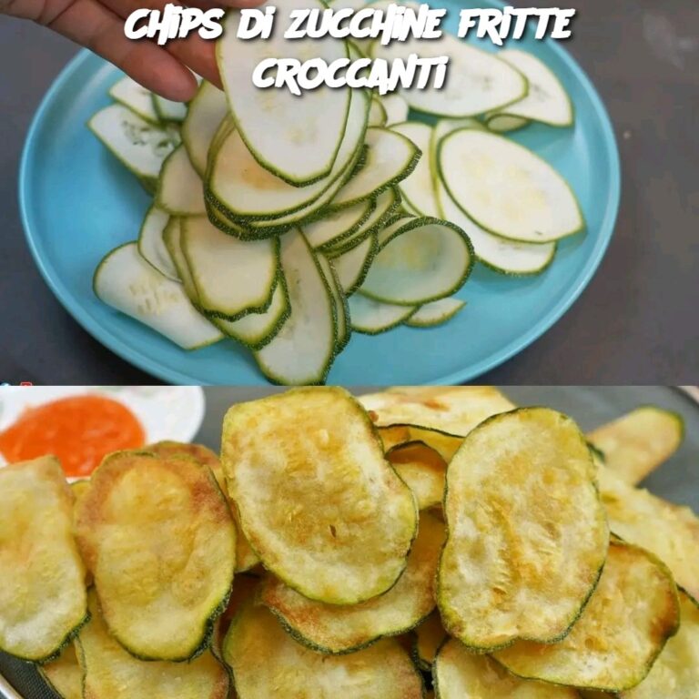 Chips di zucchine fritte croccanti
