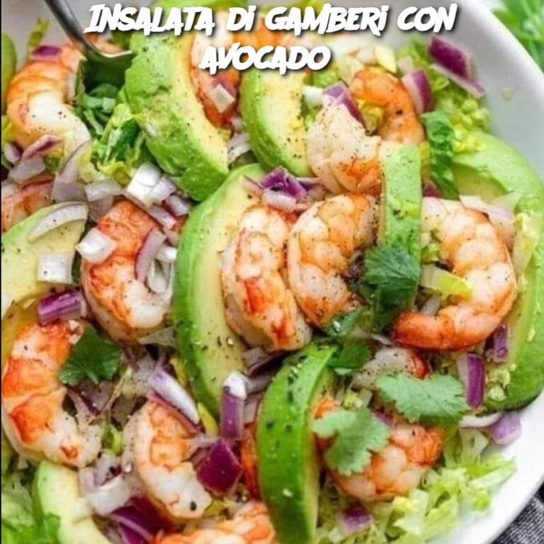 Insalata di gamberi e avocado