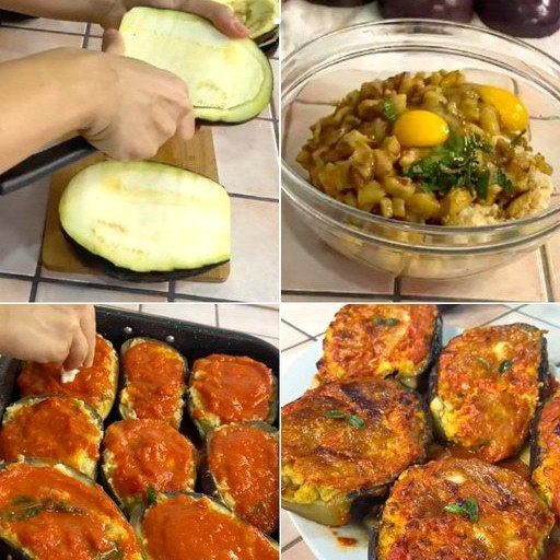 Svuota le melanzane, sbollentale per qualche minuto e poi farcisci. Solo 20 minuti in forno e saranno pronte, la ricetta