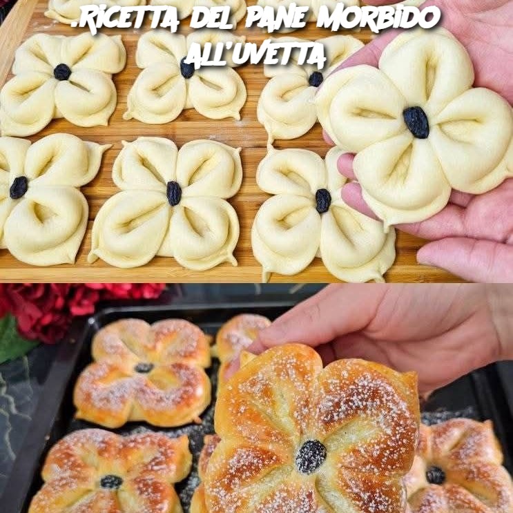 Ricetta del pane morbido all’uvetta