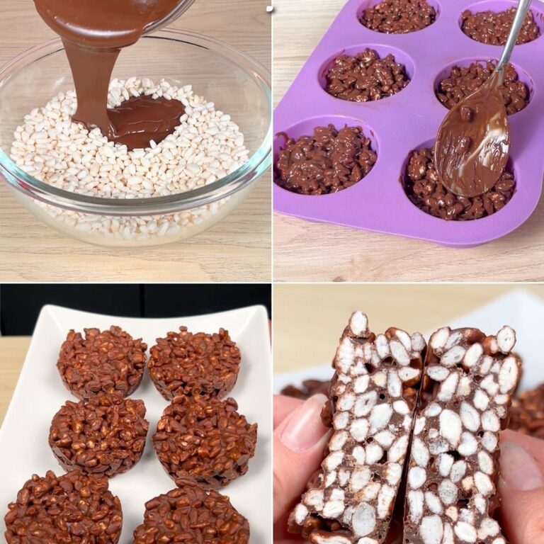 Cestini di riso soffiato: un’idea facile e gustosa per utilizzare il cioccolato avanzato