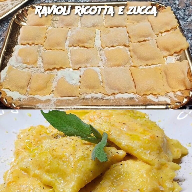Ravioli ricotta e zucca