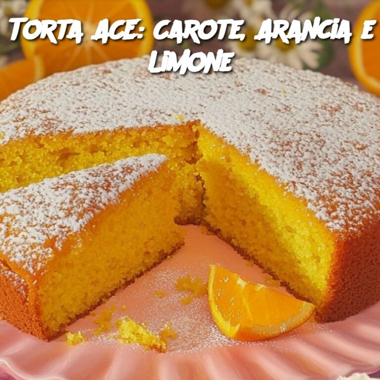 Torta ACE: Carote, Arancia e Limone