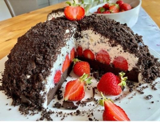 Ricetta Torta talpa con fragole