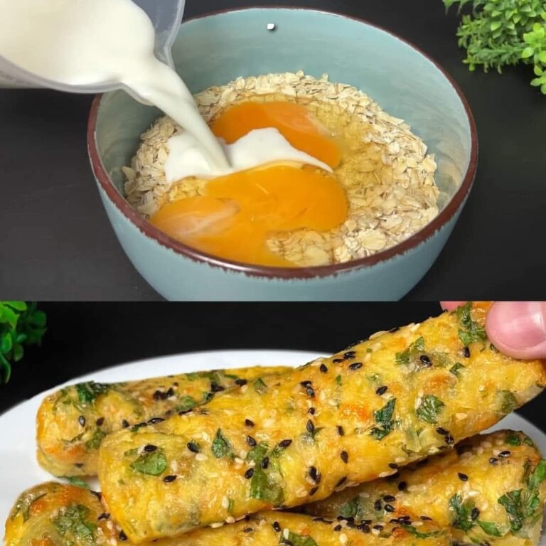 Pancake salati di avena con mozzarella ed erbe aromatiche