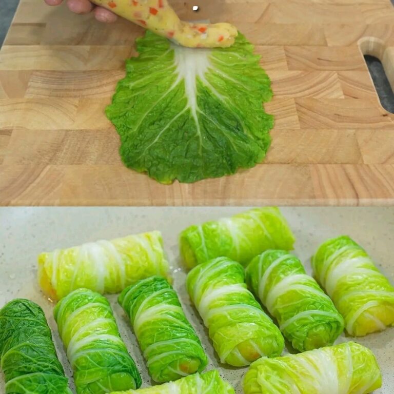 Involtini di cavolo cinese con ripieno di verdure