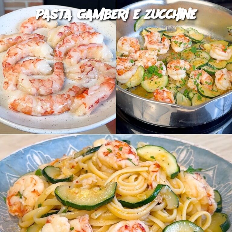 Pasta gamberi e zucchine