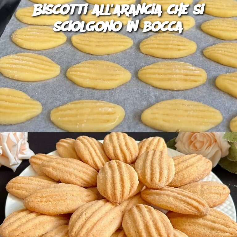 Biscotti all’arancia che si sciolgono in bocca