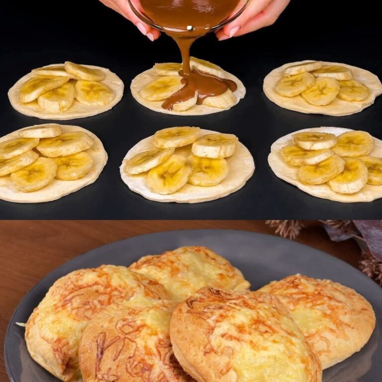 Sfoglia di banana e formaggio con salsa al cioccolato fondente