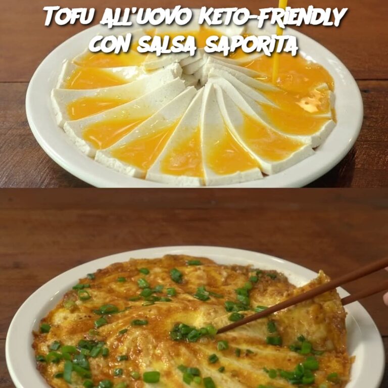 Tofu all’uovo Keto-Friendly con salsa saporita