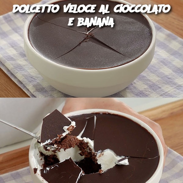 Dolcetto veloce al cioccolato e banana