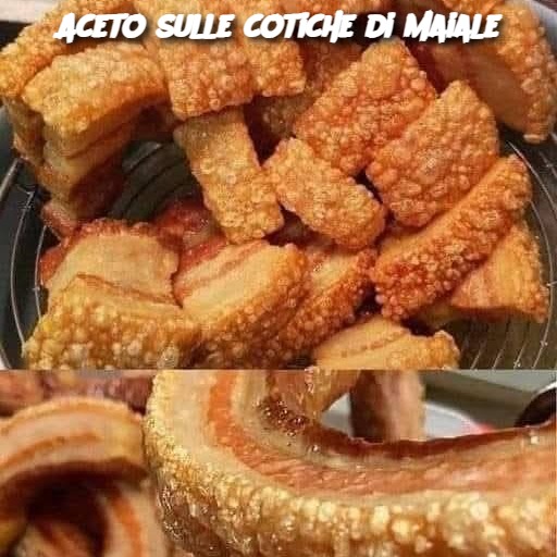 Aceto sulle cotiche di maiale
