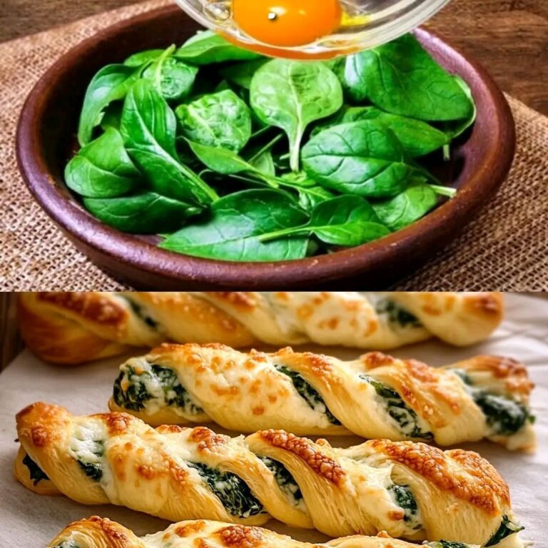 Trecce di Parmigiano e Spinaci