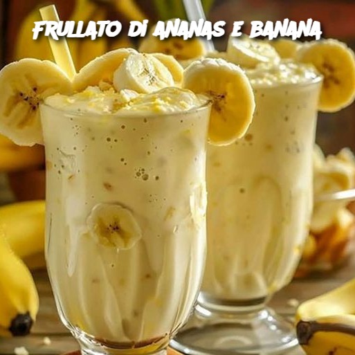 Frullato di ananas e banana