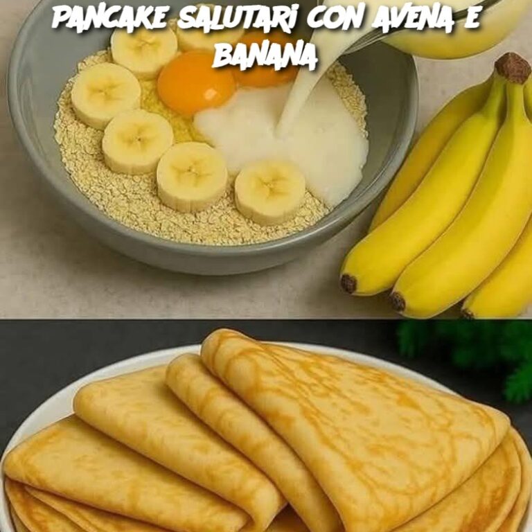Pancake salutari con avena e banana