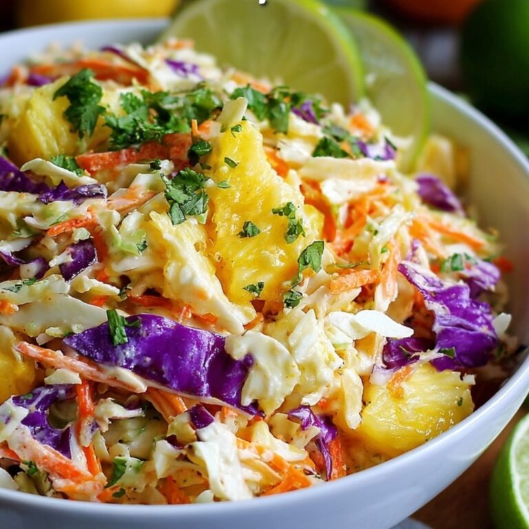 Insalata di cavolo con ananas e coriandolo
