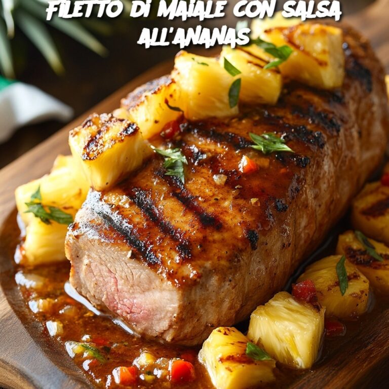 Filetto di maiale con salsa all'ananas