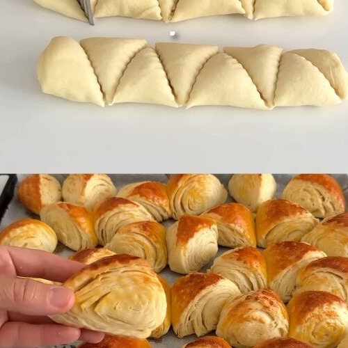 Panini morbidi e fondenti al lievito con yogurt e burro