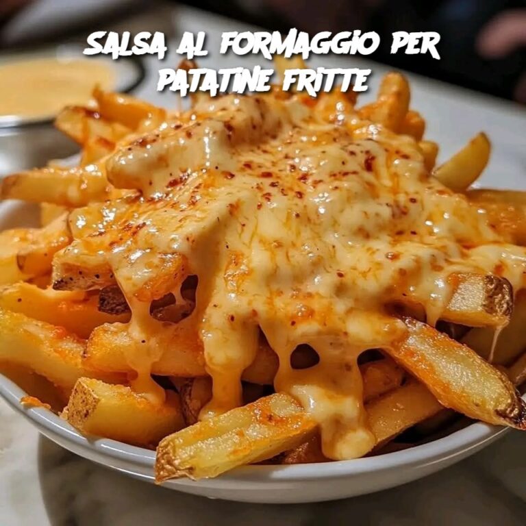 Salsa al formaggio per patatine fritte