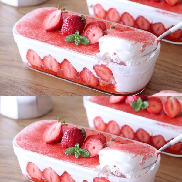 Titolo: Tiramisù alle fragole senza forno in soli 10 minuti!