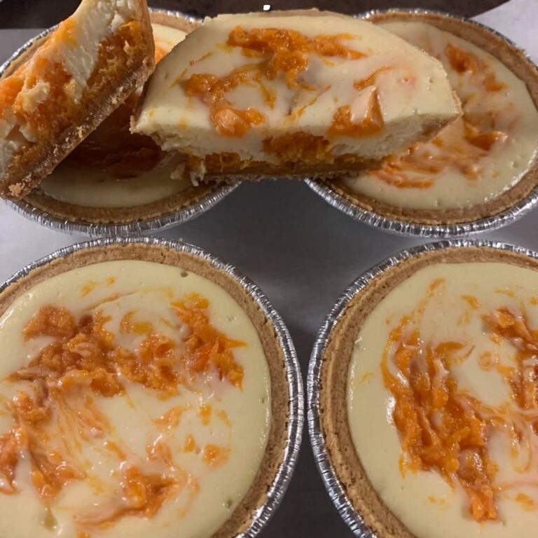 Mini crostatine di cheesecake di patate dolci