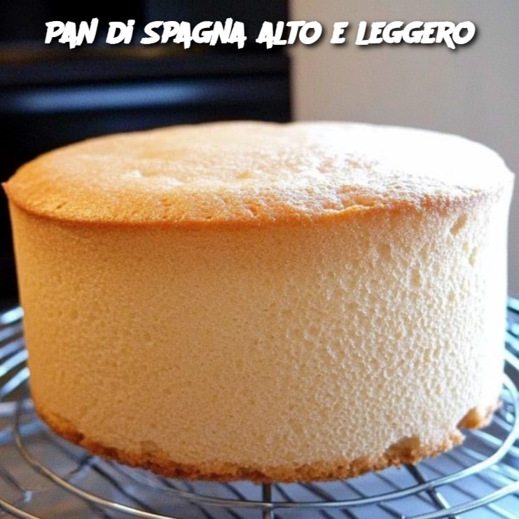 Pan di Spagna alto e leggero