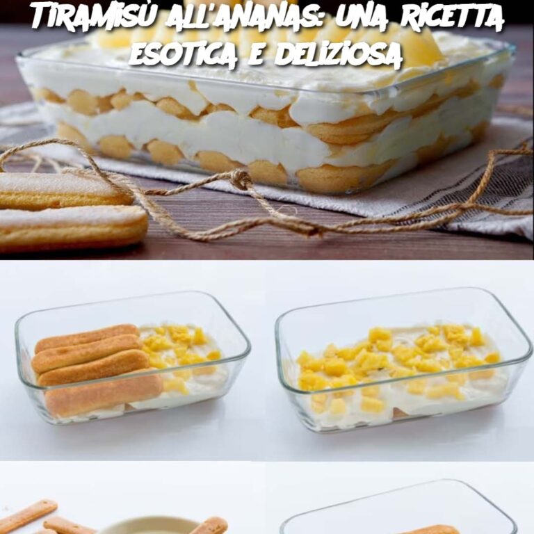 Tiramisù all'ananas: una ricetta esotica e deliziosa