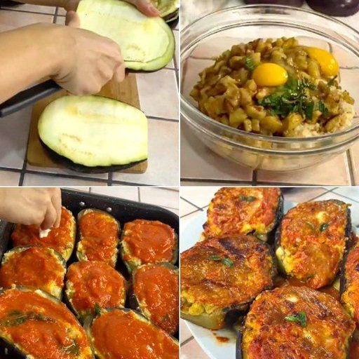 Svuota le melanzane, sbollentale per qualche minuto e poi farcisci. Solo 20 minuti in forno e saranno pronte, la ricetta: