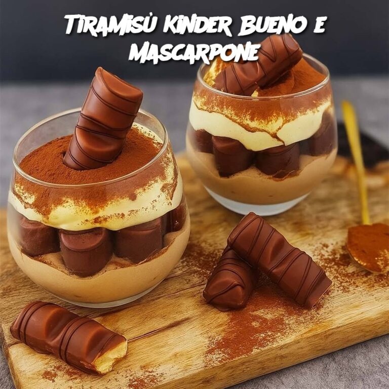 Tiramisù Kinder Bueno e mascarpone