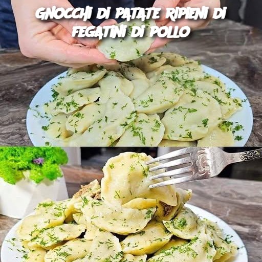 Gnocchi di patate ripieni di fegatini di pollo
