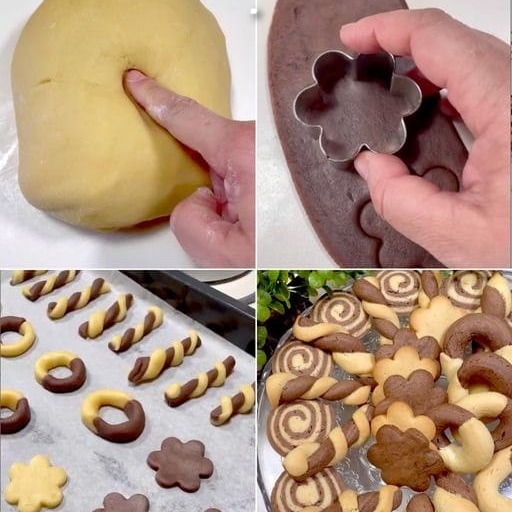 Biscotti bicolore senza burro: la ricetta dei biscotti fragranti e buonissimi