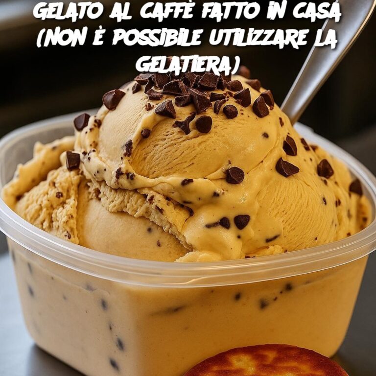 Gelato al caffè fatto in casa (non è possibile utilizzare la gelatiera)