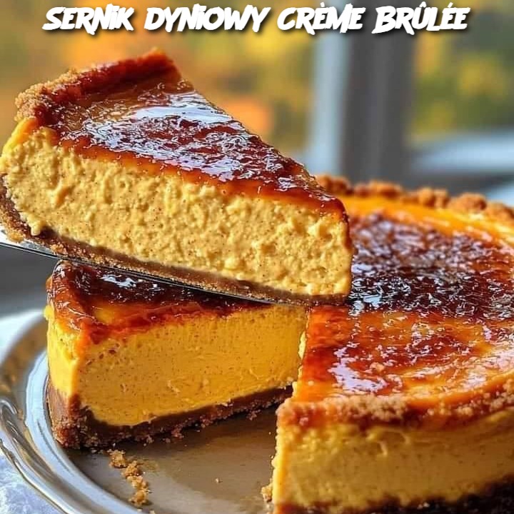 Sernik dyniowy Crème Brûlée