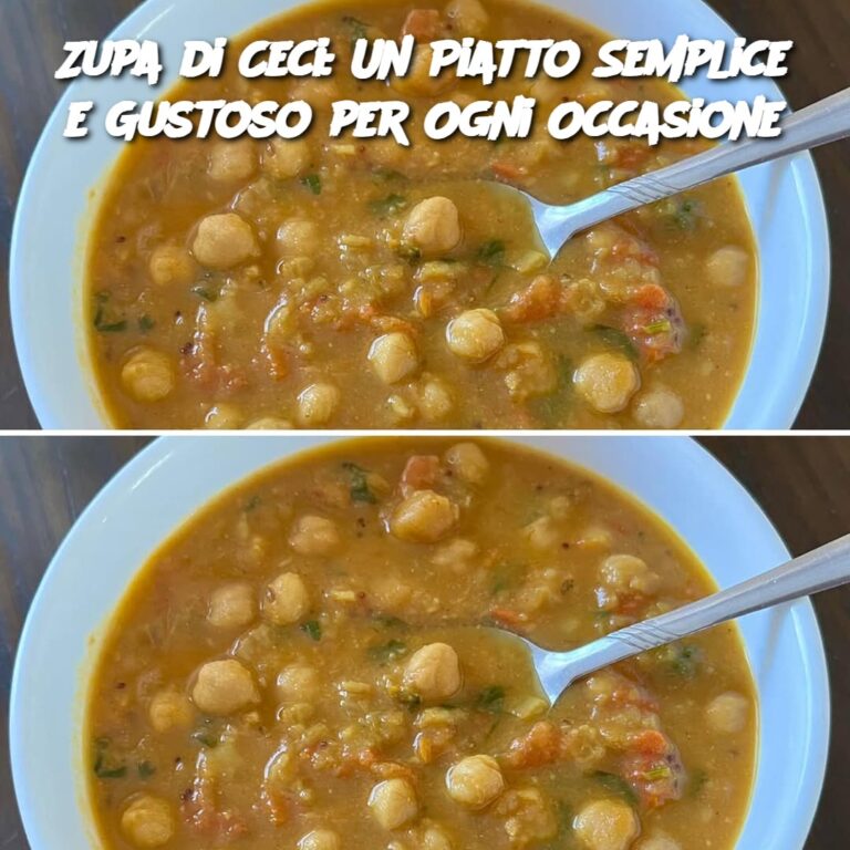 Zupa di Ceci: Un Piatto Semplice e Gustoso per Ogni Occasione