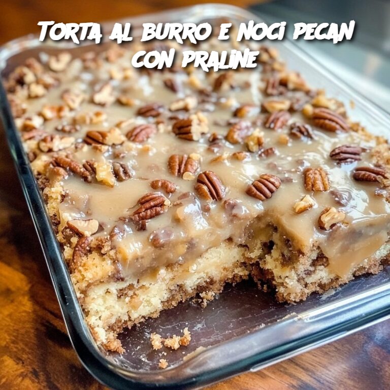 Torta al burro e noci pecan con praline
