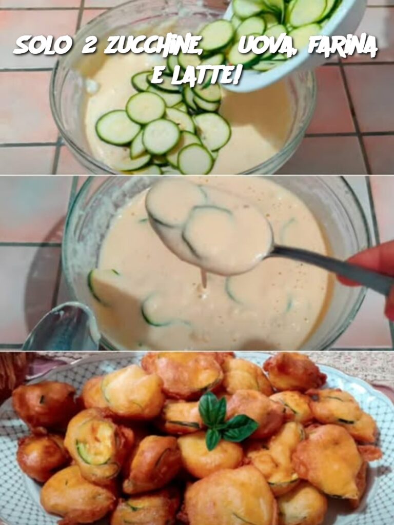 Solo 2 zucchine, 3 uova, farina e latte!