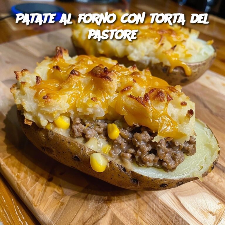 Patate al forno con torta del pastore