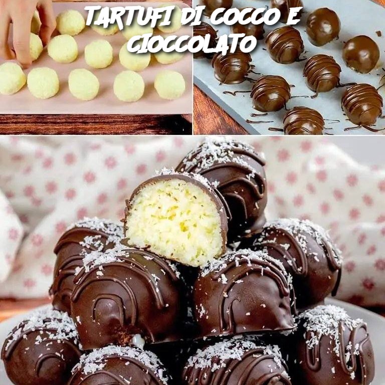 TARTUFI DI COCCO E CIOCCOLATO