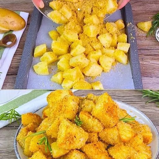 Patate arrosto ricoperte di pangrattato: un contorno da fare in un attimo