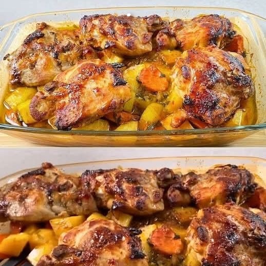 Cosce di pollo e patate – Un piatto delizioso