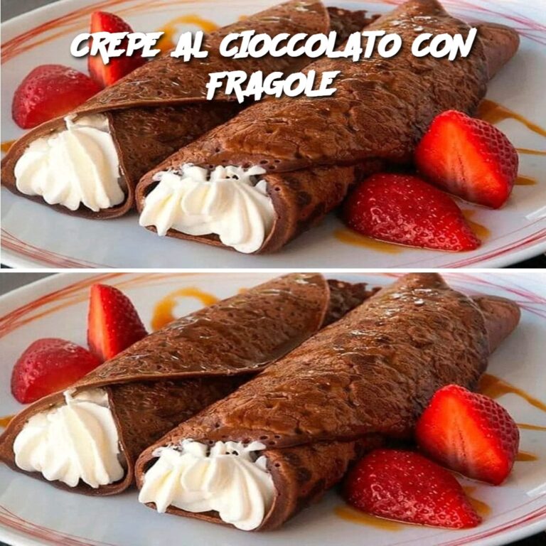 CREPE AL CIOCCOLATO CON FRAGOLE