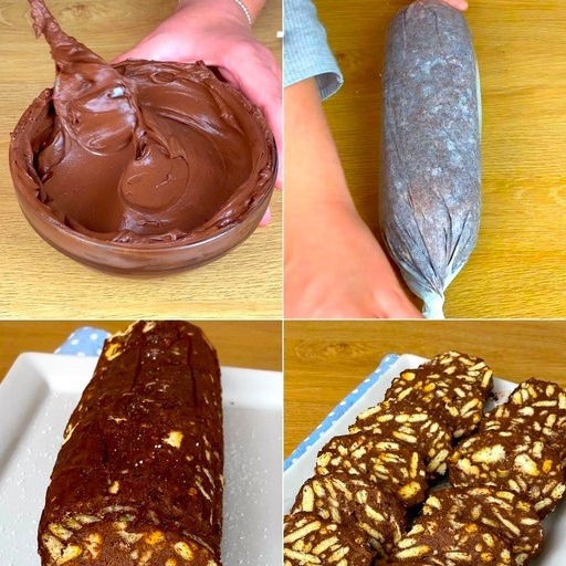 Senza uova e senza burro! Il salame al cioccolato light è davvero goloso, la ricetta è semplicissima