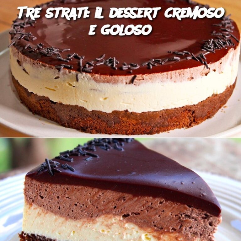 Tre strati: il dessert cremoso e goloso